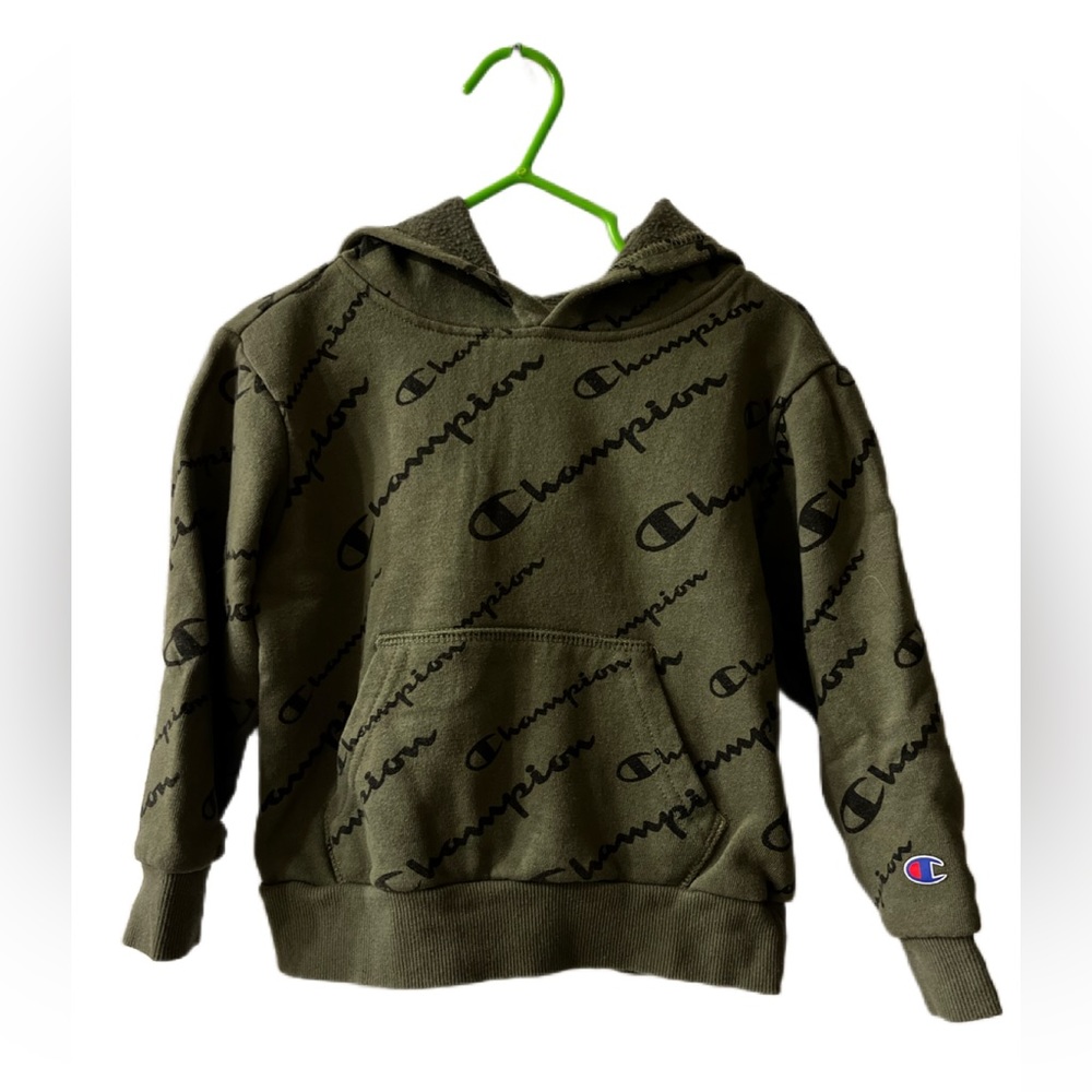 Champion Forest Green Toddler Pull-Over Hoodie